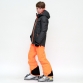 Chlapecký lyžařský komplet - bunda Malerto Dark Grey Melee a kalhoty Footstrap Fluo Orange