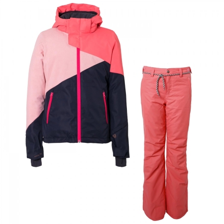 Dívčí lyžařský komplet bunda Cylla a kalhoty Sunleaf Hot Pink
