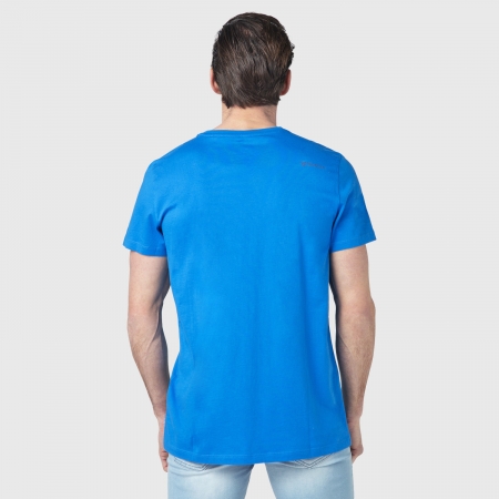 Pánské triko Tim-Print (Mid Blue-7546)