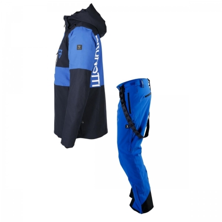 Pánský lyžařský komplet bunda Strokers, kalhoty Damiro a fleece Vaugh